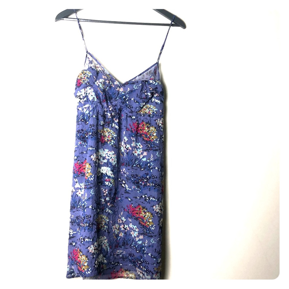 Purple floral dress